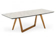 Modrest James Contemporary Walnut & White Dining Table Vgcsdt-19078-Wal-Dt