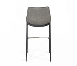 Vig Furniture - Modrest Jane - Modern Grey Eco-Leather Bar Stool (Set Of 2) - Vghr5361-B