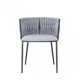 Vig Furniture - Modrest Janis Contemporary Light Grey & Black Dining Chair - Vggaga-6908Ch-Gry-Dc