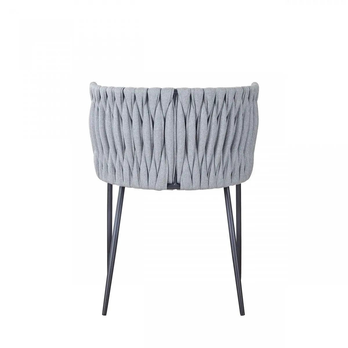 Vig Furniture - Modrest Janis Contemporary Light Grey & Black Dining Chair - Vggaga-6908Ch-Gry-Dc