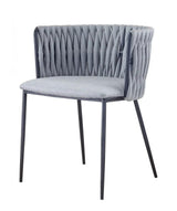 Vig Furniture - Modrest Janis Contemporary Light Grey & Black Dining Chair - Vggaga-6908Ch-Gry-Dc