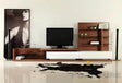 Modrest Jefferson Modern Walnut And White High Gloss Tv Unit Vgbb662N-Wal