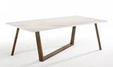 Vig Furniture - Modrest Jozy - Modern Marble & Walnut Dining Table - Vgma-Mit-1163