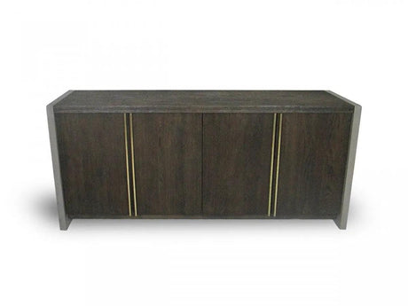 Vig Furniture - Modrest June Modern Dark Grey & Walnut Buffet - Vggr639083-Wal-Buf