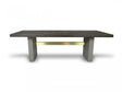 Modrest June Modern Dark Grey & Walnut Dining Table Vggr639082-Wal-Dt