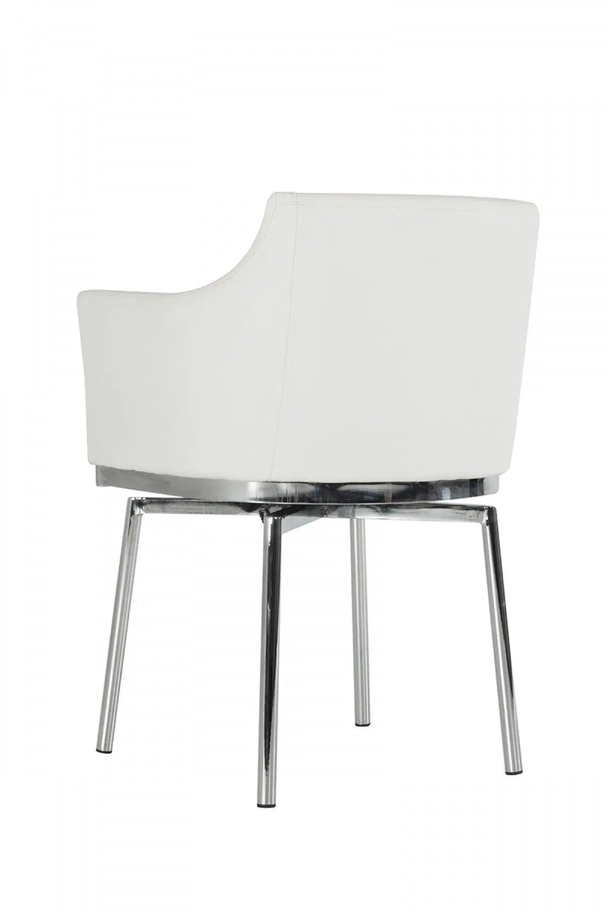 Vig Furniture - Modrest Kaweah Modern White Dining Chair - Vghr3149-Wht