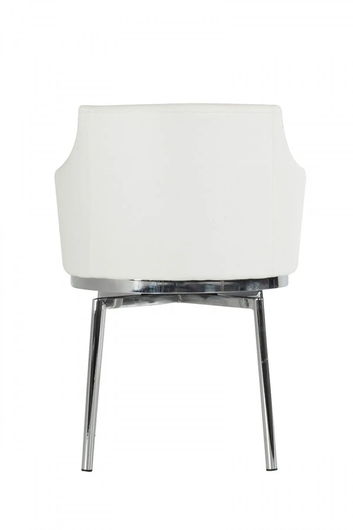 Vig Furniture - Modrest Kaweah Modern White Dining Chair - Vghr3149-Wht