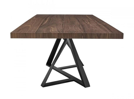 Vig Furniture - Modrest Keanna - Modern Industrial Walnut & Black Dining Table - Vgewf2208Da-Wal-Dt