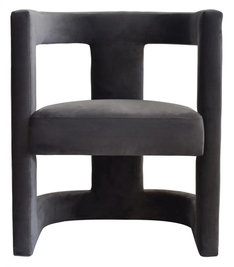 Vig Furniture - Modrest Kendra Dark Grey Fabic Accent Chair - Vgrhrhs-Ac-231-Dkgry-Ch