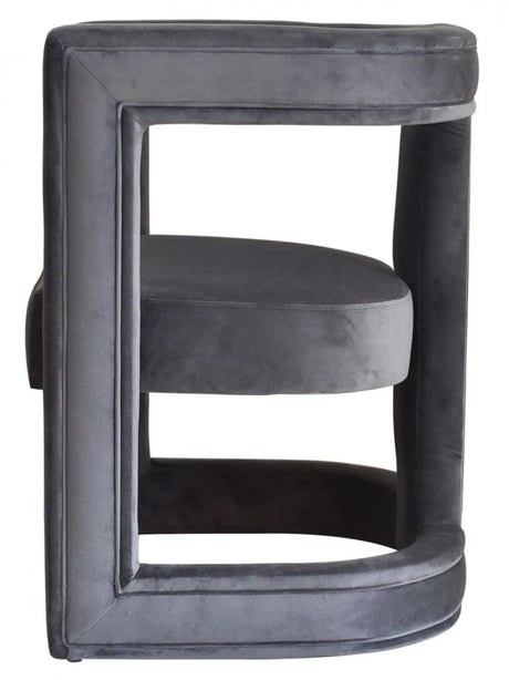 Vig Furniture - Modrest Kendra Dark Grey Fabic Accent Chair - Vgrhrhs-Ac-231-Dkgry-Ch