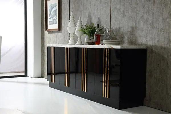 Vig Furniture - Modrest Kingsley Modern Marble & Rosegold Buffet - Vgvcg8933