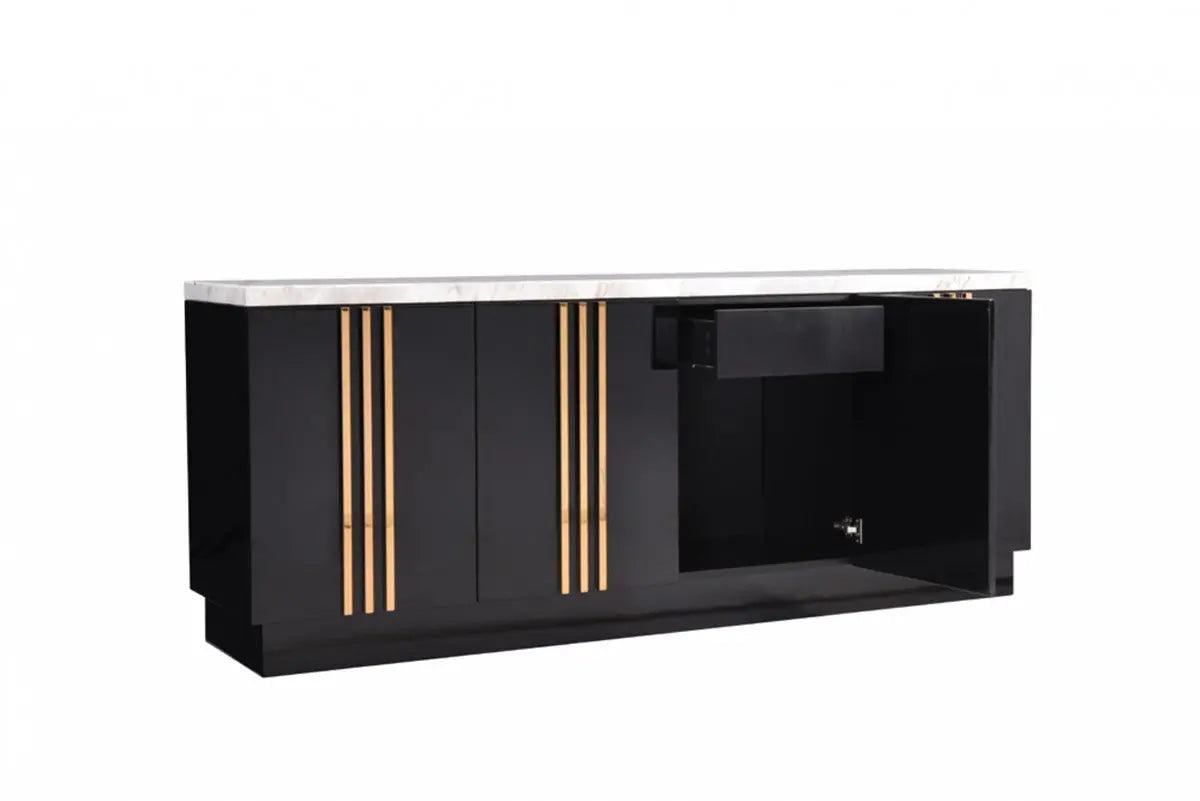 Vig Furniture - Modrest Kingsley Modern Marble & Rosegold Buffet - Vgvcg8933