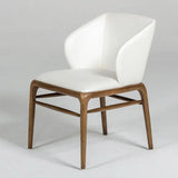 Vig Furniture - Modrest Kipling Modern Cream & Walnut Dining Chair - Vgcsch-16111