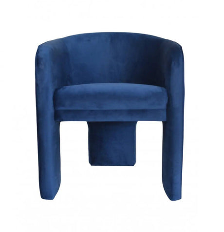 Vig Furniture - Modrest Kyle Modern Blue Velvet Accent Chair - Vgrhac-235-Bl-Ch