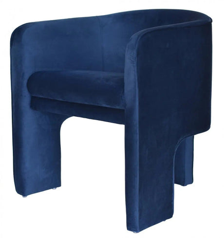 Vig Furniture - Modrest Kyle Modern Blue Velvet Accent Chair - Vgrhac-235-Bl-Ch