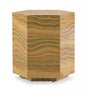 Modrest Lacuna Glam Amber And Gold Marble End Table Vgodlz-185E-H