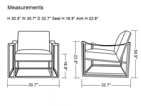 Vig Furniture - Modrest Larson Modern White Leatherette Accent Chair - Vgrh-Rhs-Ac-205-Wht-Stl