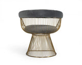 Vig Furniture - Modrest Lauren - Grey Velvet And Brushed Gold Dining Chair - Vgmfoc-2942-Gry-Dc