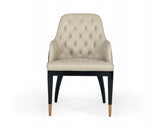 Vig Furniture - Modrest Leeds - Glam Beige And Black Dining Chair - Vgvcb8966W