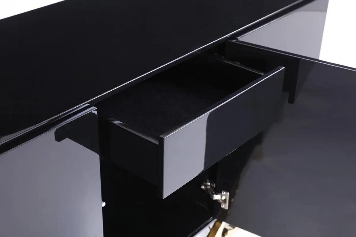 Vig Furniture - Modrest Legend Modern Black & Gold Buffet - Vgvcg8111-Blk