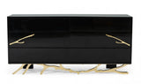 Vig Furniture - Modrest Legend Modern Black & Gold Dresser - Vgvcj8111-D-Blk