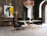 Vig Furniture - Modrest Legend - Modern White Marble & Rosegold Dining Table - Vgvct8222-M20-Wht-Dt