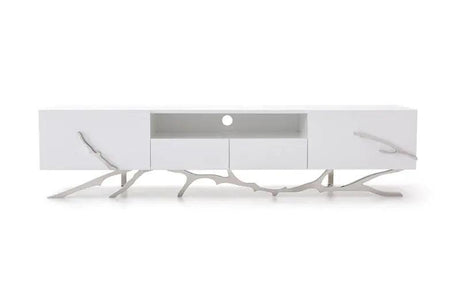 Vig Furniture - Modrest Legend Modern White Tv Stand - Vgvctv8111