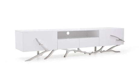 Vig Furniture - Modrest Legend Modern White Tv Stand - Vgvctv8111