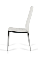 Vig Furniture - Modrest Libby Modern White Leatherette Dining Chair (Set Of 2) - Vgewf3195Ab-Wht