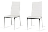 Vig Furniture - Modrest Libby Modern White Leatherette Dining Chair (Set Of 2) - Vgewf3195Ab-Wht