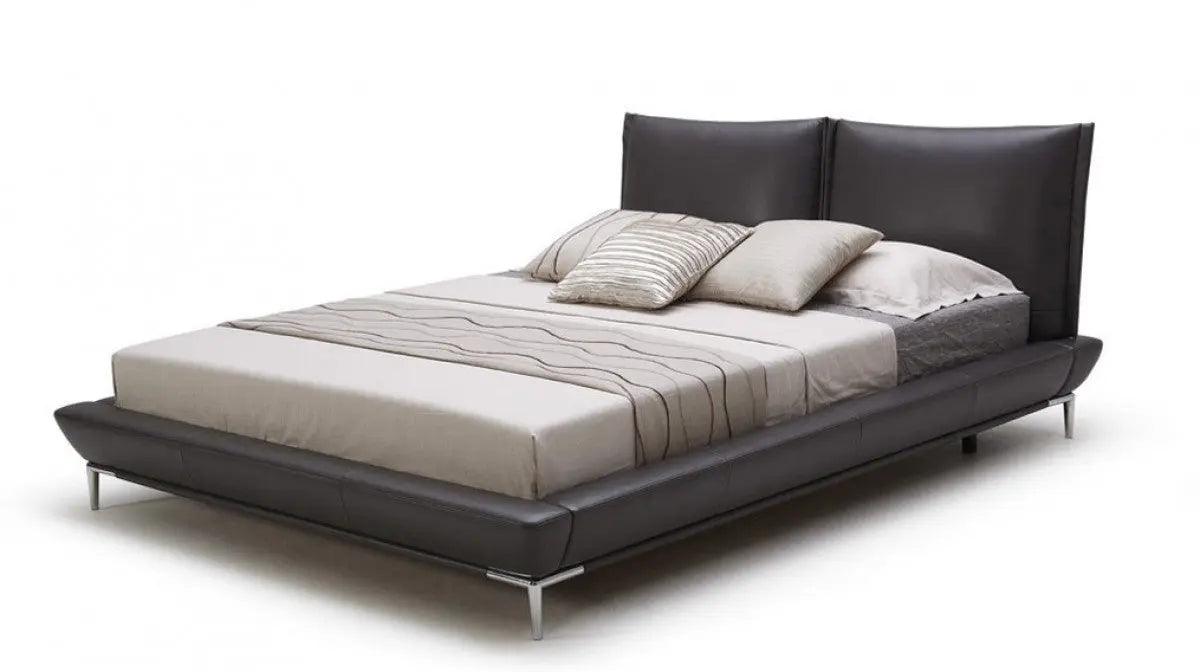 Vig Furniture - Modrest Loft - Modern Grey Eco-Leather Platform Bed - Vgkkb207-Eco