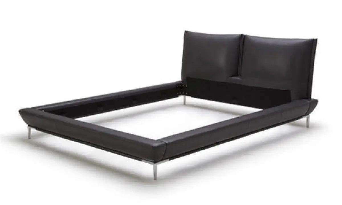 Vig Furniture - Modrest Loft - Modern Grey Eco-Leather Platform Bed - Vgkkb207-Eco