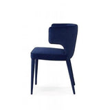 Vig Furniture - Modrest Lucero Modern Blue Velvet Dining Armchair - Vgyfdc1021F-Blu-Dc