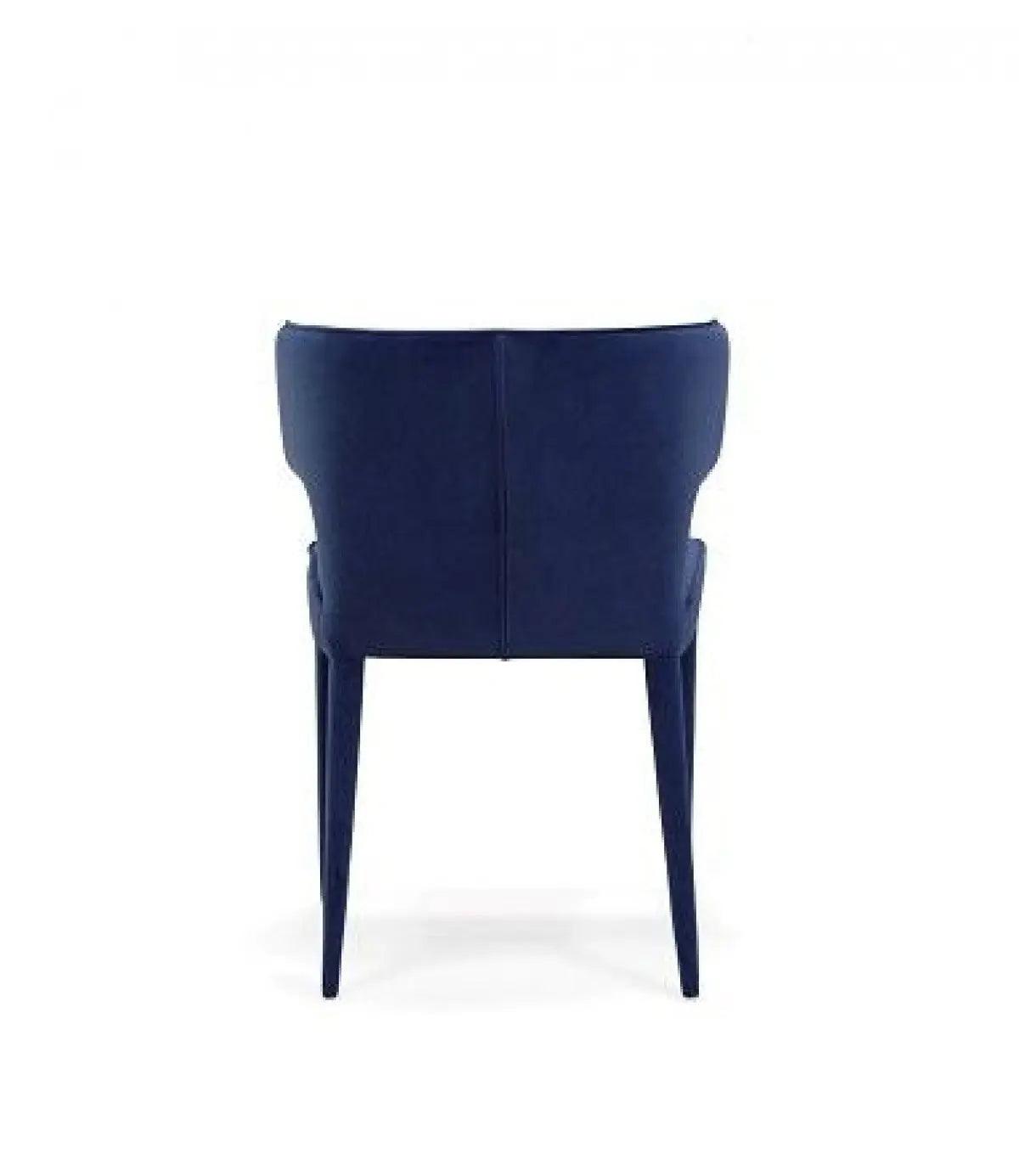 Vig Furniture - Modrest Lucero Modern Blue Velvet Dining Armchair - Vgyfdc1021F-Blu-Dc