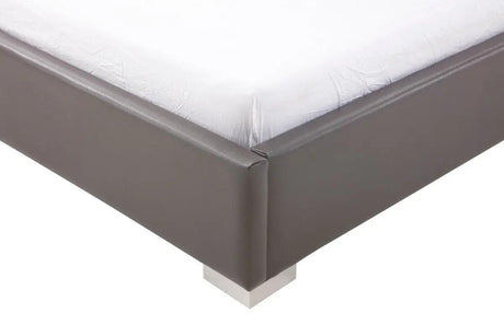 Vig Furniture - Modrest Lucy Modern Grey Leatherette Bed - Vgvcbd1708-Grypu