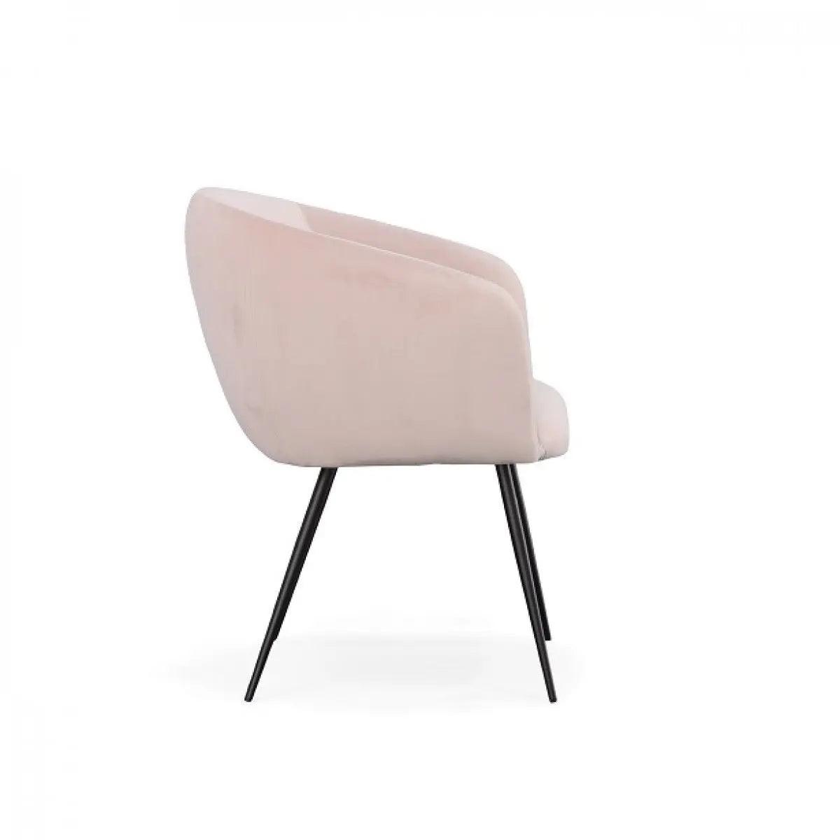 Vig Furniture - Modrest Luzerne Modern Pink Velvet Dining Chair - Vgyfdc1041-Pnk-Dc