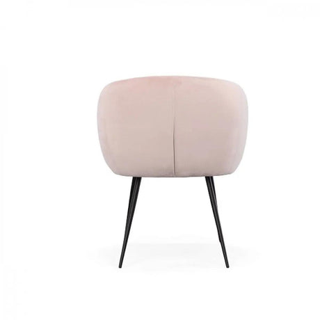 Vig Furniture - Modrest Luzerne Modern Pink Velvet Dining Chair - Vgyfdc1041-Pnk-Dc