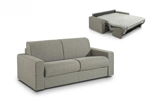 Vig Furniture - Modrest Made In Italy Urrita - Modern Gray Fabric Sofa Bed W- Queen Size Mattress - Vgacurrita-Q-Gry