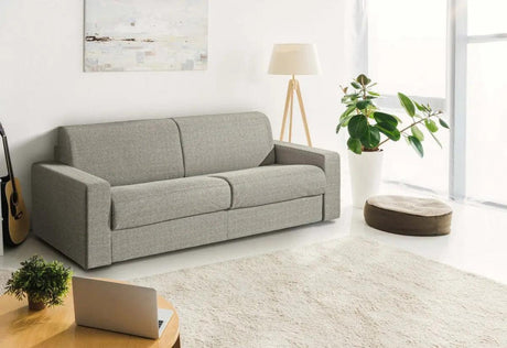 Vig Furniture - Modrest Made In Italy Urrita - Modern Gray Fabric Sofa Bed W- Queen Size Mattress - Vgacurrita-Q-Gry