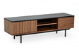 Modrest Maggie Modern Walnut And Grey Tv Stand Vgdwj9715