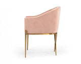 Vig Furniture - Modrest Mancos - Modern Pink Velvet Accent Chair - Vgmfoc-296-Pk-Ch