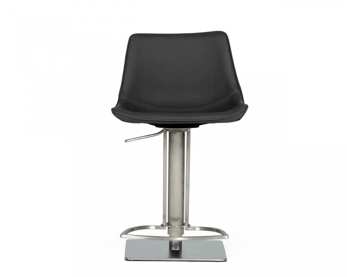 Vig Furniture - Modrest Manning Modern Grey Bar Stool - Vghr5362-Gb-Gry-Bs