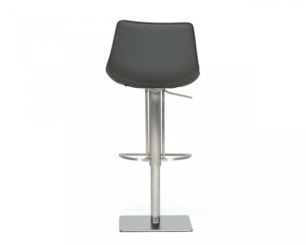 Vig Furniture - Modrest Manning Modern Grey Bar Stool - Vghr5362-Gb-Gry-Bs