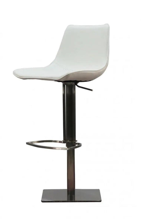 Vig Furniture - Modrest Manning - Modern White Bar Stool - Vghr5362Gb