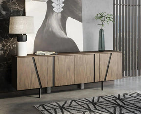 Modrest Mario Modern Walnut Veneer Buffet Vgbbmk1802Sb-Wal-Bufx