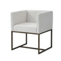 Modrest Marty Modern Off-White & Copper Antique Brass Dining Chair Vgvcb8368-Whtx-Dc