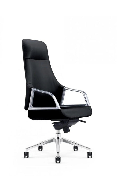 Vig Furniture - Modrest Merlo Modern Black High Back Executive Office Chair - Vgfua1902-Blk-Oc