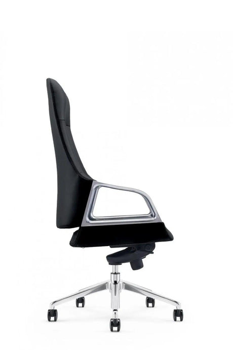 Vig Furniture - Modrest Merlo Modern Black High Back Executive Office Chair - Vgfua1902-Blk-Oc