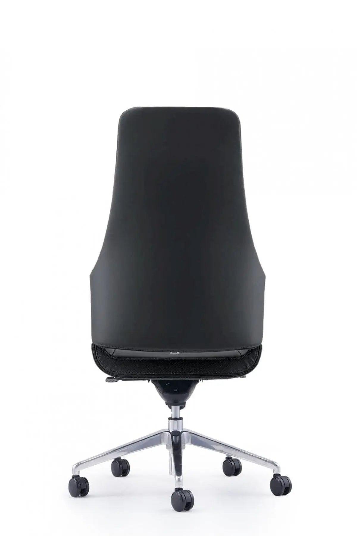 Vig Furniture - Modrest Merlo Modern Black High Back Executive Office Chair - Vgfua1902-Blk-Oc