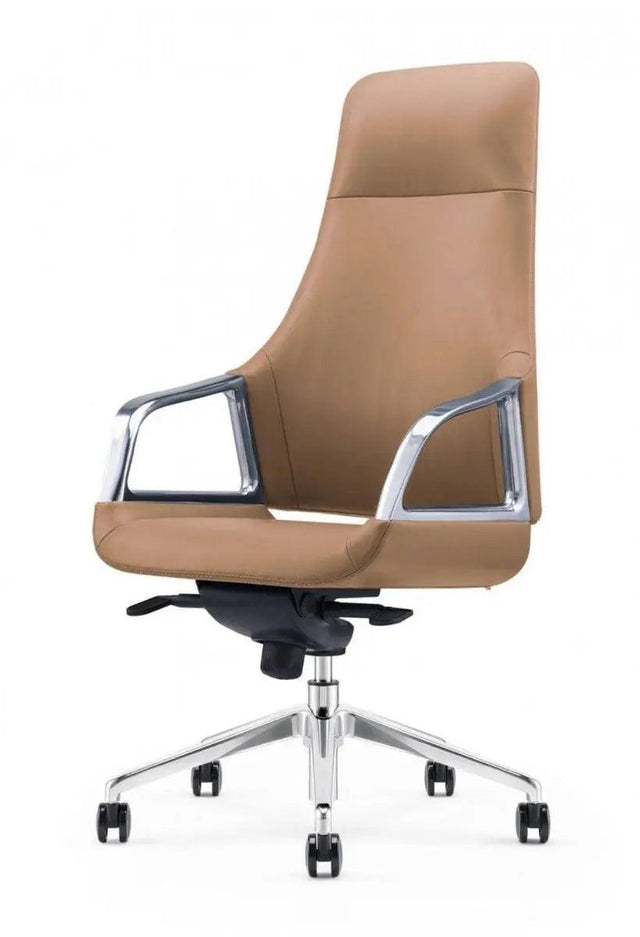 Vig Furniture - Modrest Merlo Modern Brown High Back Executive Office Chair - Vgfua1902-Brn-Oc
